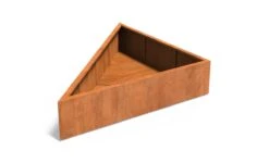 Cortenstaal Plantenbak Triangle 180 X 180 X 40 Cm