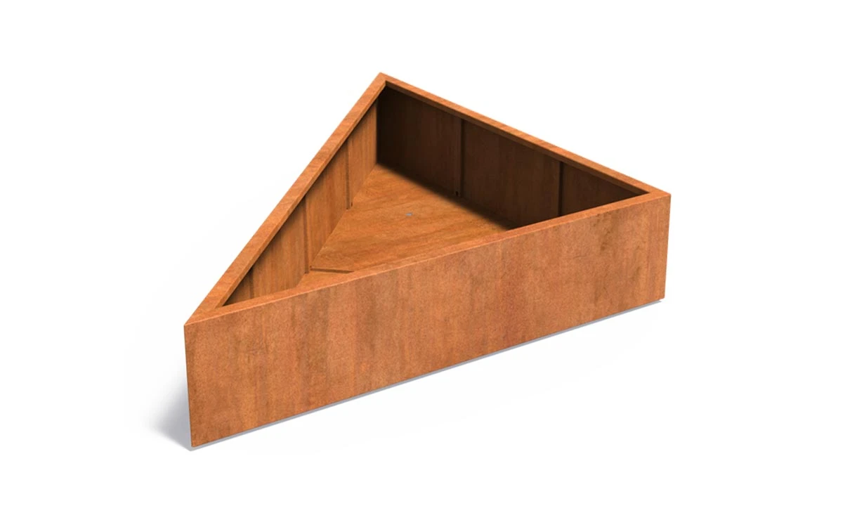 Cortenstaal Plantenbak Triangle 180 X 180 X 40 Cm 3 Cortenstaal Plantenbak Triangle 180 X 180 X 40 Cm