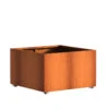 Plantenbak Cortenstaal Op Wielen 100x100x60 Cm