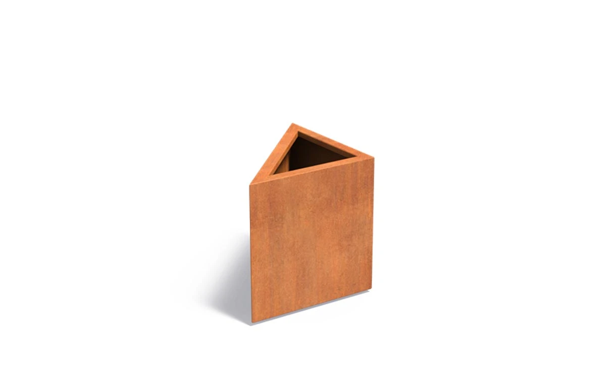 Cortenstaal Plantenbak Triangle 60 X 60 X 60 Cm 3 Cortenstaal Plantenbak Triangle 60 X 60 X 60 Cm