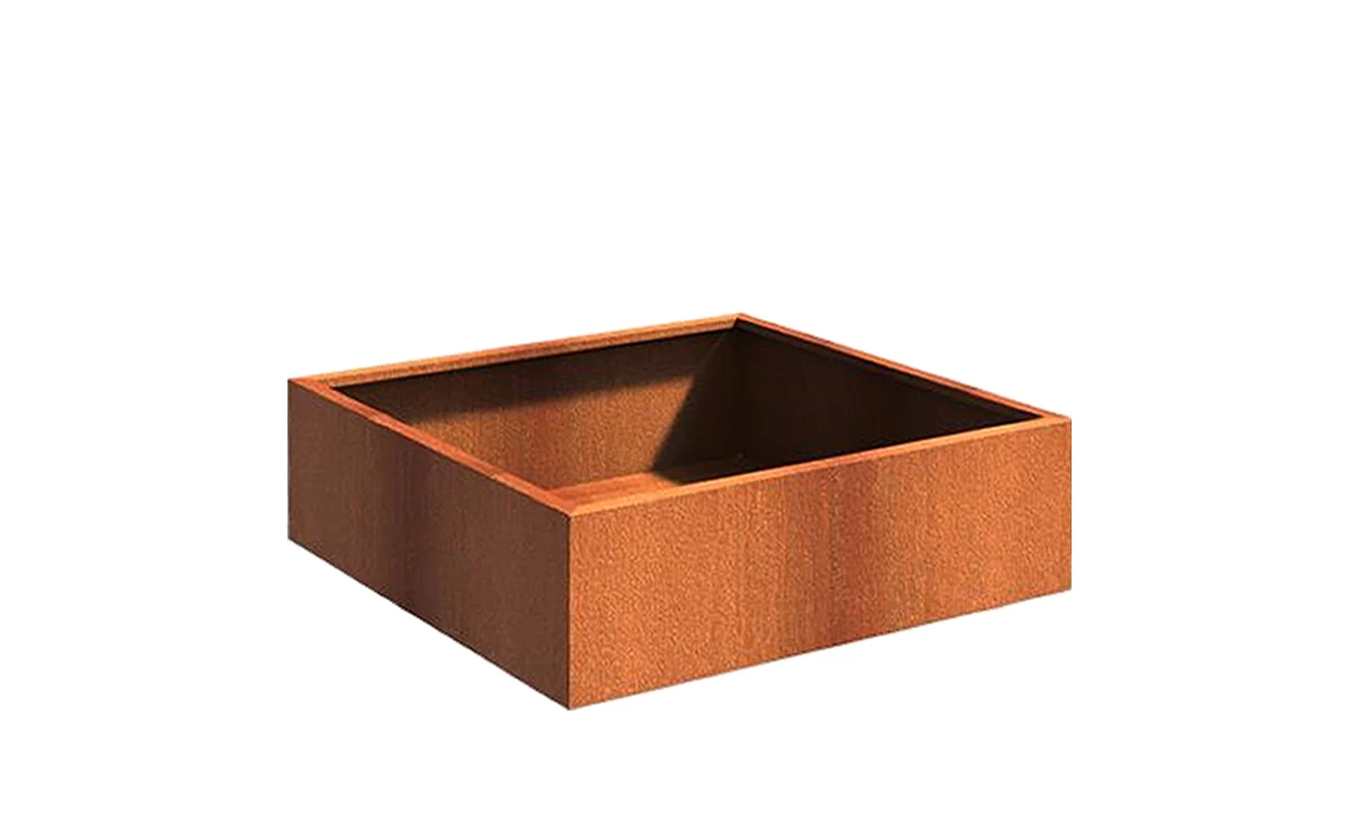 Plantenbak Cortenstaal 100x100x40 Cm Adezz 3 Plantenbak Cortenstaal 100x100x40 Cm Adezz