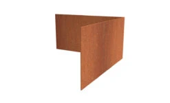 Borderrand Cortenstaal 2 Mm Hoek Recht Buiten 30x30x39 Cm