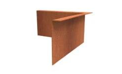 Borderrand Cortenstaal 2 Mm Hoek Gezet Binnen 30x30x29 Cm