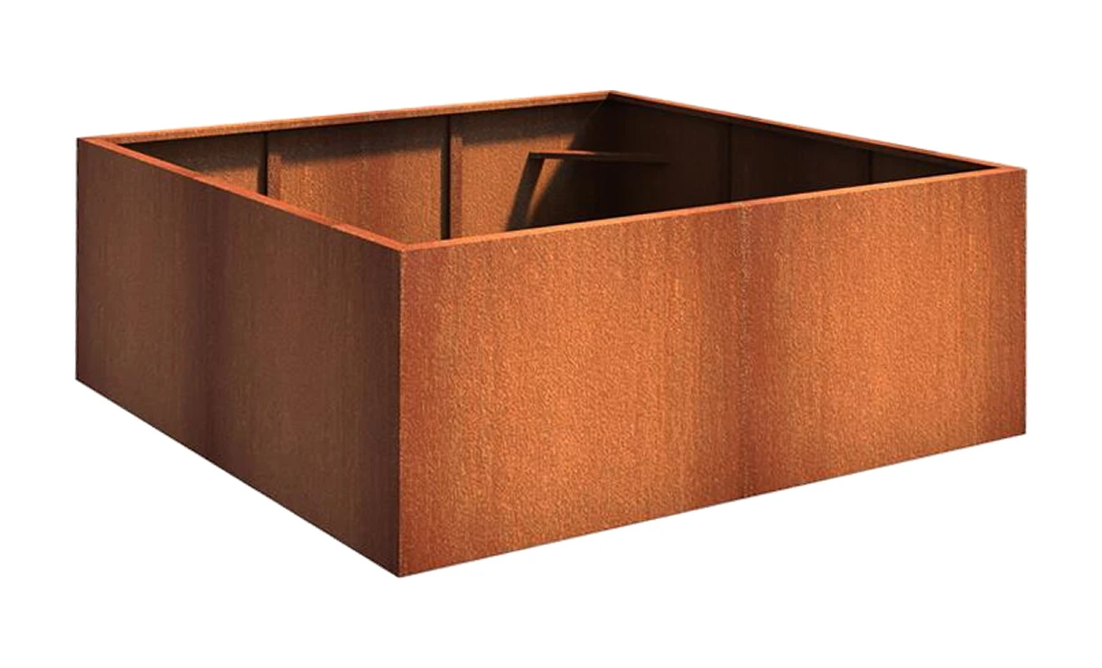 Plantenbak Cortenstaal 200x200x80 Cm Adezz 3 Plantenbak Cortenstaal 200x200x80 Cm Adezz