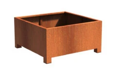 Plantenbak Cortenstaal Op Poten 120x120x60 Cm Carrez Adezz